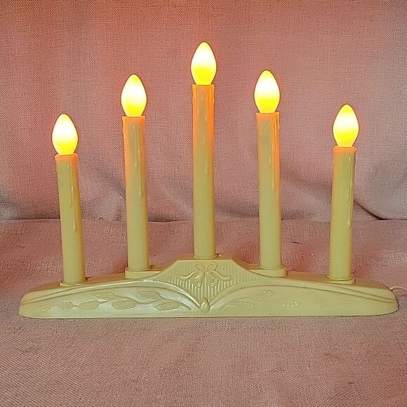 Vintage 5 Light Window Electric Candelabra Candoliers Christmas - Picture 2 of 4